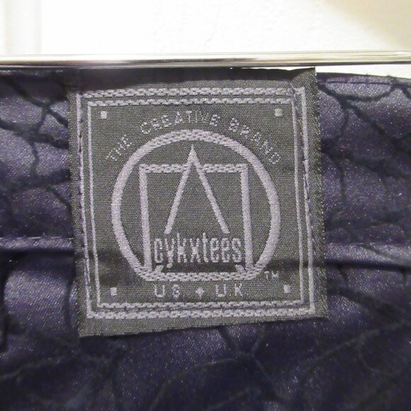 Vintage Black Velvet Spider Web Cobwebs Pants Sz 36 The Creative Brand Cykxtees - Picture 3 of 15